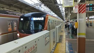 【入線】和光市駅に東京メトロ有楽町線17000系新木場行きが入線　ミニ４３０