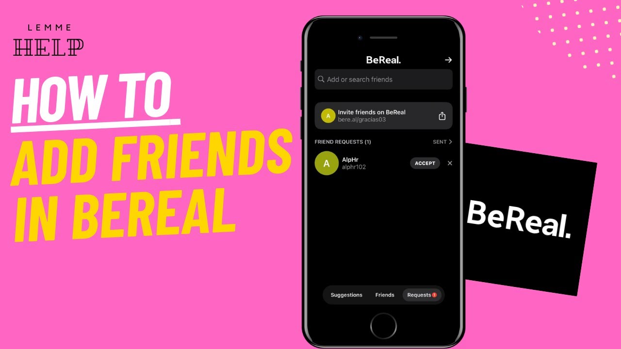 BeReal tutorial | How to add friends in BeReal | 3 EASY WAYS