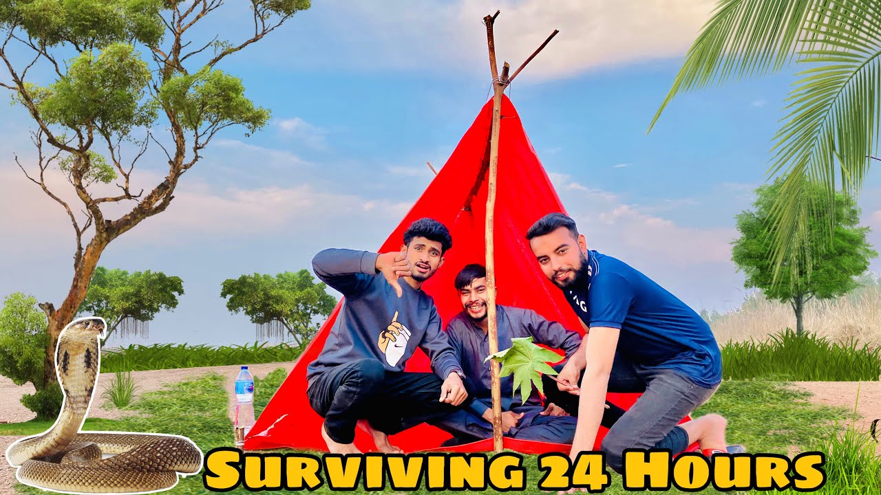 Surviving 24 hours in Forest - YouTube