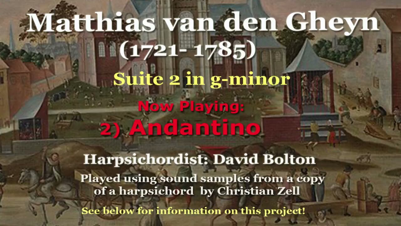 Matthias van den Gheyn (1721-1785): Suite 2 in g-minor