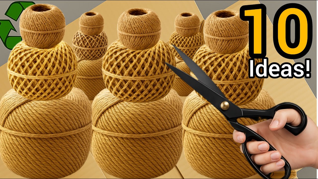 10 Amazing Ideas for Decorating and Organizing with Hemp and Fabric/Ideas 2025💫