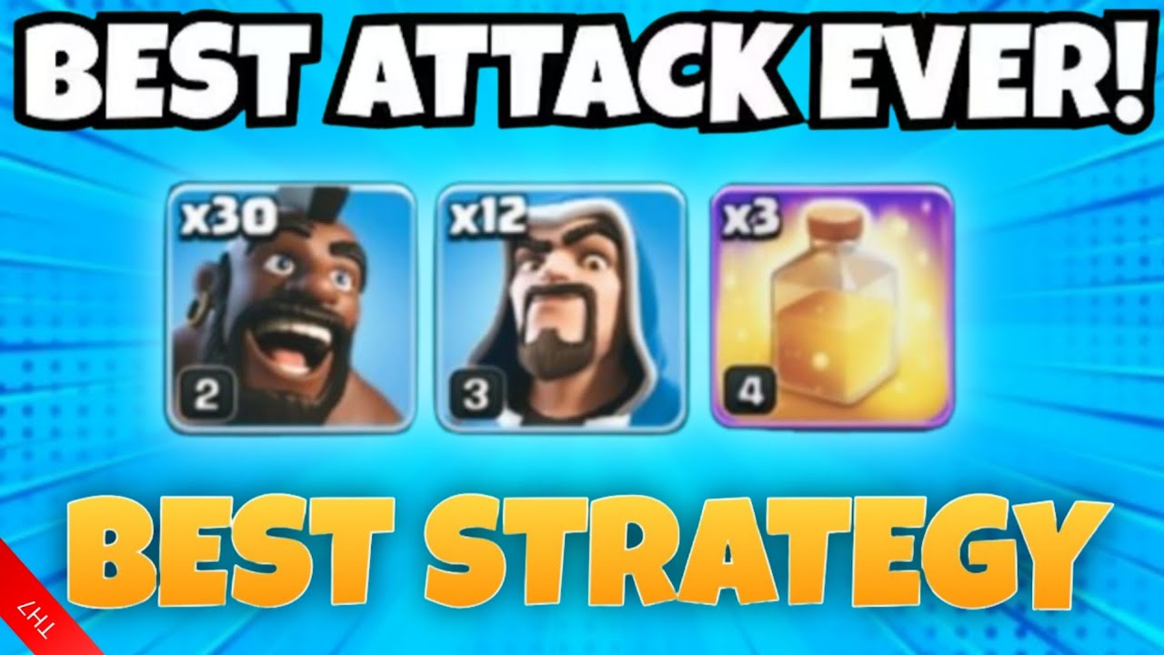 Town Hall 7 Best Army Hog Rider And Healing Spell In ||Clash Of Clan||  