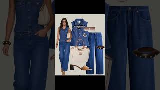 Top 5 Denim outfits ideas #shorts #shortvideo #trending #fashion #style #summer #outfit