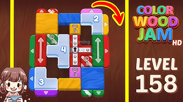 Color Wood Jam Level 158 Solution Walkthrough