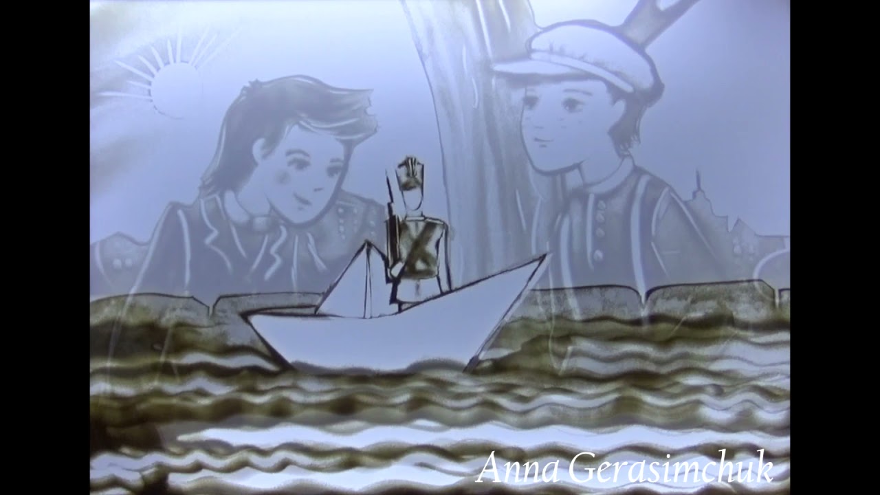 Г. Х. Андерсен. Стойкий оловянный солдатик (песочный мультфильм) - YouTube