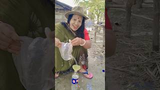 Survival Skills: easy methood saving water transfer to bottle🥰🍓🍭😙🙂part295