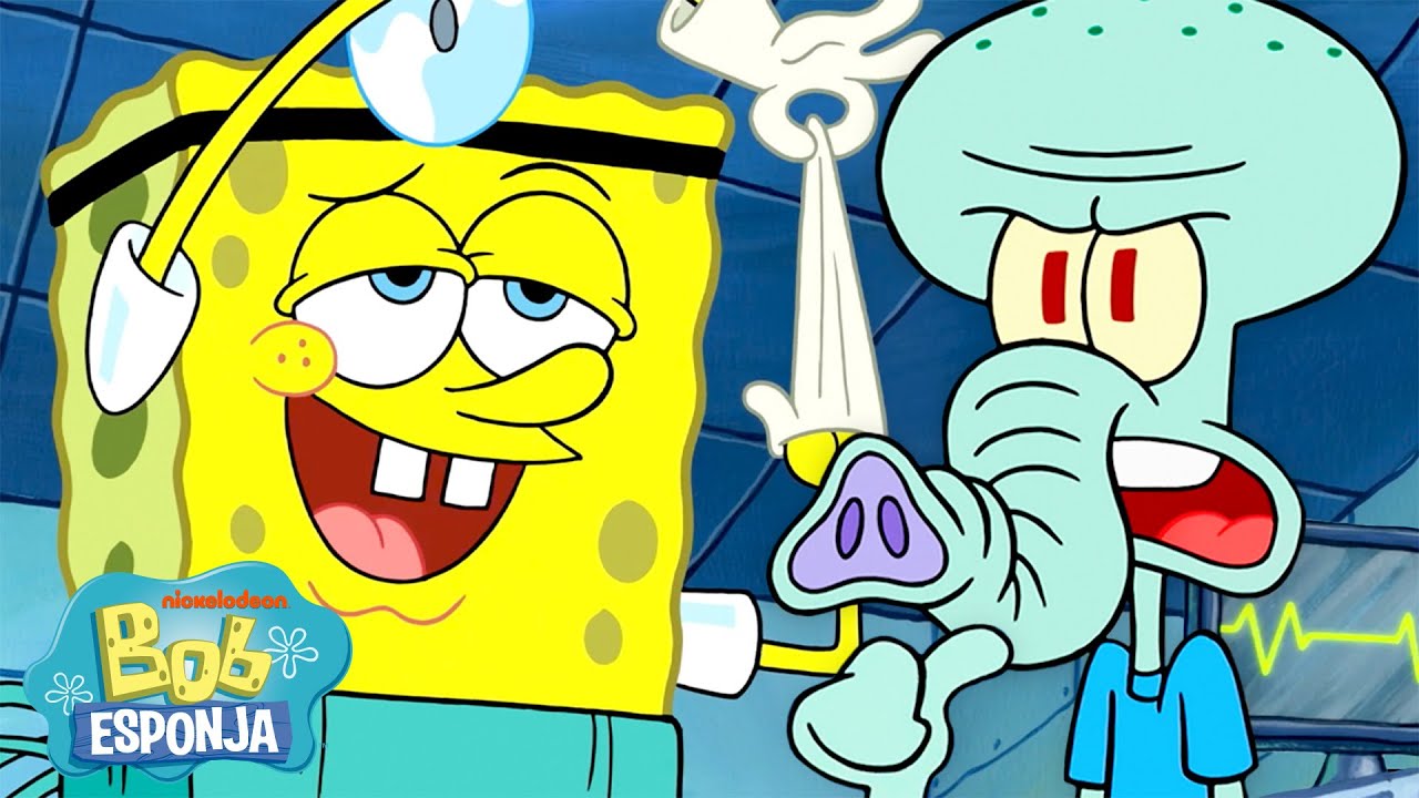 Bob Esponja | 90 minutos de Bob Esponja e Lula Molusco! 🧽🦑 | Bob Esponja em Português