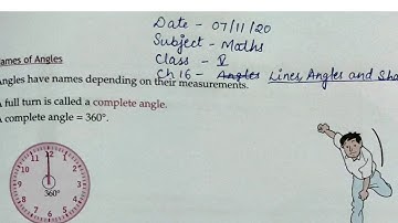 Ch-16 Lines, Angles and Shapes (07-11-2020)
