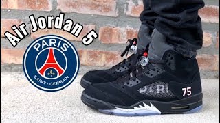 jordan 5 psg on feet