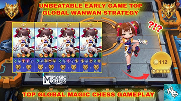 NEW BUFFED WANWAN IS OVERPOWERED - BEST SYNERGY COMBO - MAGIC CHESS GO GO