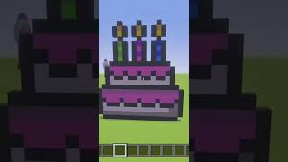 Easy Birthday Cake Pixel Art