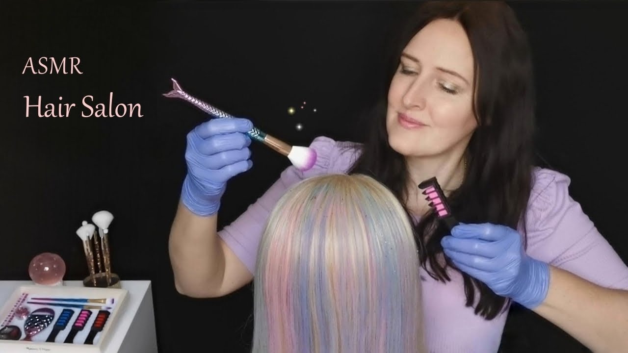 ASMR Sleep-Inducing Hair Dye with Hair Chalk ~ Fairy Style (Whispered)