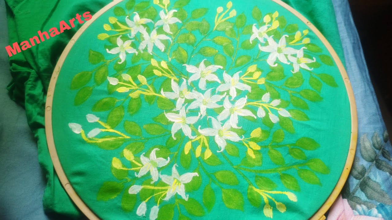 Orange Jasmine Flower / China Box Flower Painting / কামিনী ফুলের টিউটোরিয়াল #video -37