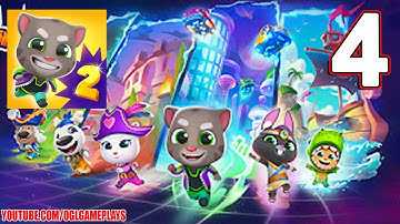 Talking Tom Infinity Chase - All Levels Gameplay Part 4 New World Unlocked (Android,ios)