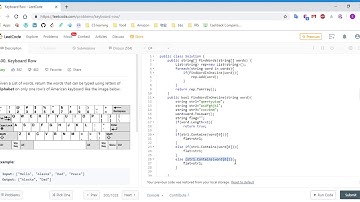 (C#)LeetCode 500  Keyboard Row
