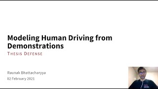 Modeling Human Driving from Demonstrations