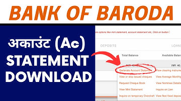 Bank Of Baroda Netbanking Se Statement Kaise Download Kare | Bank Statement Download BOB