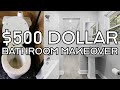 DIY BATHROOM MAKEOVER UNDER $600 l EXTREME DIY SMALL BATHROOM MAKEOVER l DIY