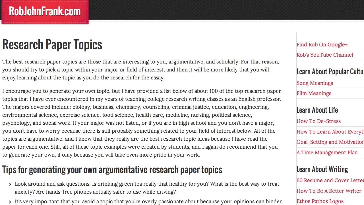 Dissertation research topics business and management