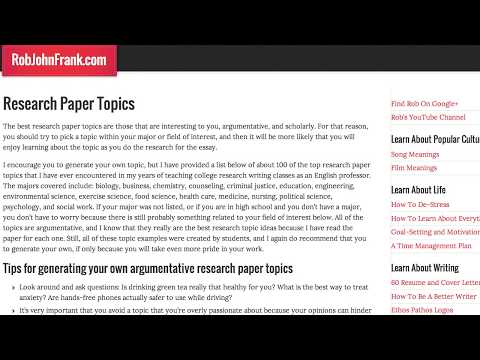 Tips on research papers