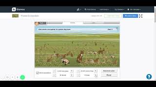 Prairie Ecosystem Gizmo -Biodiversity Populations