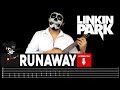 【LINKIN PARK】[ Runaway ] cover by Masuka | LESSON | GUITAR TAB