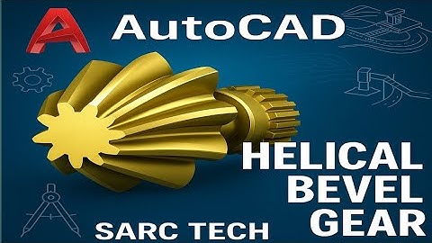 Autocad Tutorial । How to make Helical Bevel Gear in AutoCAD.