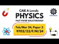 CIE AS Level Physics 9702 | Paper 2 Feb/Mar 2024 | Full Exam Walkthrough | 9702/22/F/M/24