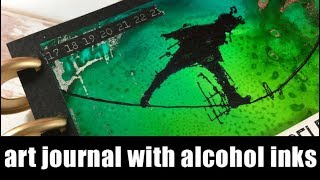 art journal | using alcohol inks