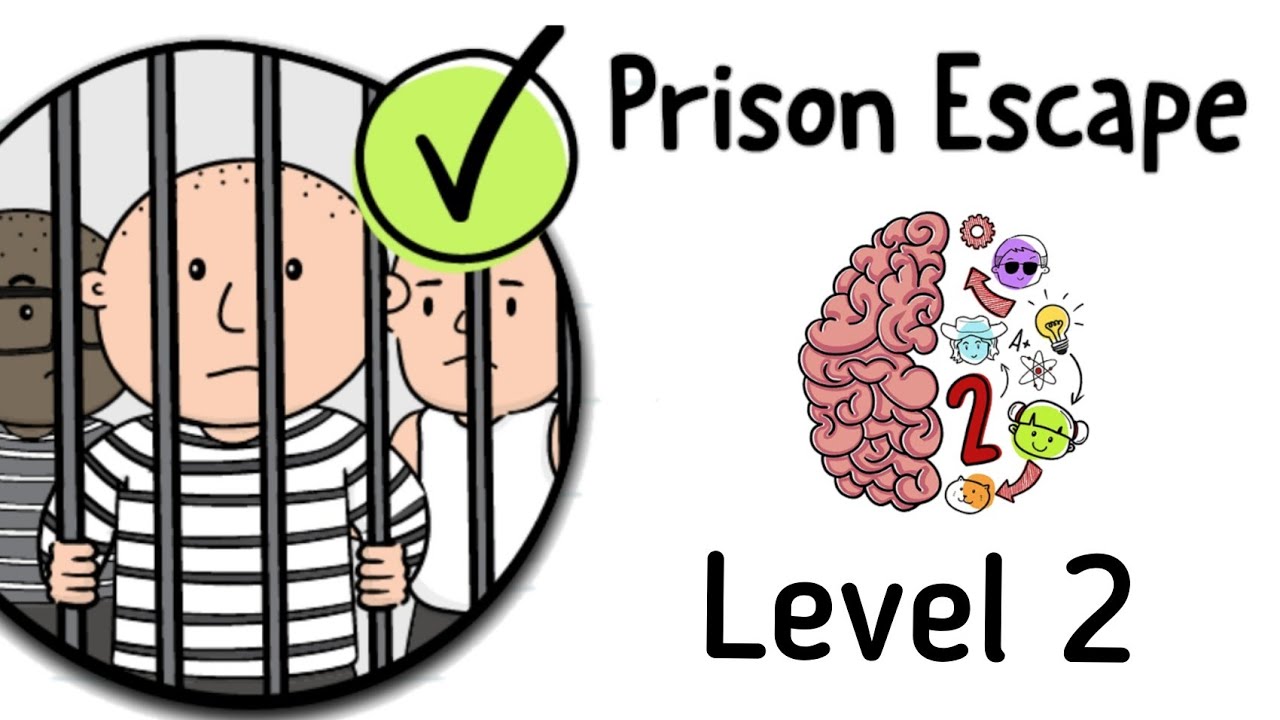 Brain test 2 prison escape level 2 solution or walkthrough 