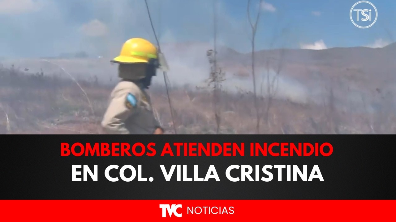 Bomberos atienden incendio en Col. Villa Cristina
