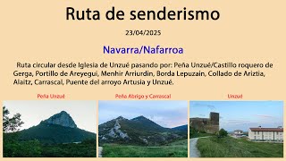 Unzué, Peña Unzué, Alaiz y El Carrascal.