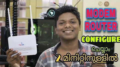Modem Configure ചെയ്യാൻ പഠിക്കാം 2മിനിറ്റിനുള്ളിൽ|Modem Router Configuration Full Tutorial|GTMC