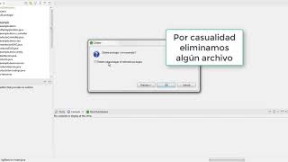 Restaurar archivos eliminados de Eclipse IDE