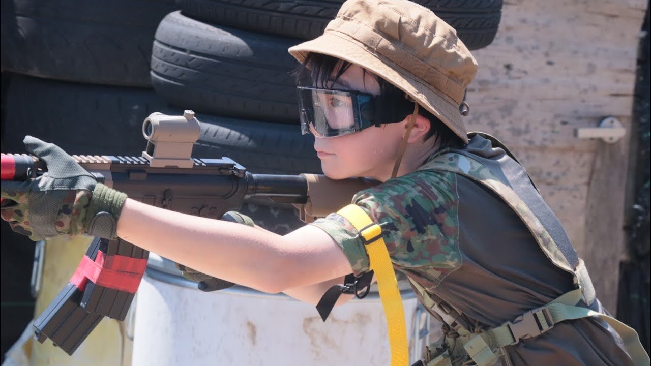 サバゲー10禁戦で小学生にGoProつけてみた！