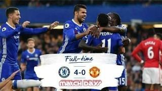 Chelsea 4-0 manchester united – october 2016 [ english premier
league 2016-17 match ] 01′ 1 pedro rodriguez scored within first
minute of the kickoff whe...
