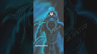 I Drew Glowing Blue Neon Hanuman Ji ⚡🔥 | #digitalpainting #shorts #hanumanji #art #drawing
