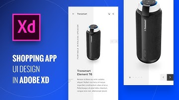 Design Shopping Cart App UI Adobe Xd For iPhone Xs - Speed Art Tutorial