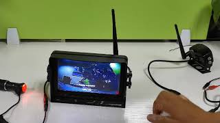 7インチワイヤレスバックカメラモニターセット
