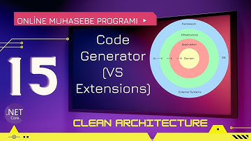 Clean Architecture ve Angular ile Muhasebe Programı 15 - Code Generator (VS Extensions)