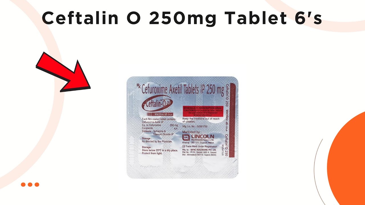 Ceftalin O 250mg Tablet - Uses, Side Effects & Dosage - YouTube