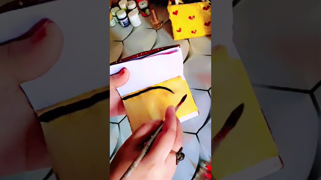 Easy calligraphy panting ✍️#arabicart #art #shorts #allah Arabic calligraphy #trending #india #islam
