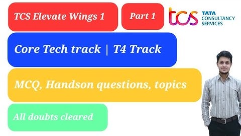 TCS Elevate Wings 1 Core Tech Track MCQ,  Exam Pattern and Syllabus | T4 Track Springboot