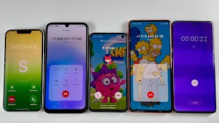 Incoming Calls IPhone 13 , Samsung Galaxy S10e, Samsung Galaxy A24, Samsung Galaxy Note 10 and S20+