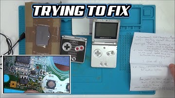Trying to FIX: Nintendo GameBoy Advance SP that doesn