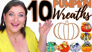 You Wont Believe How EASY it is to Make a 3D Pumpkin Wreath