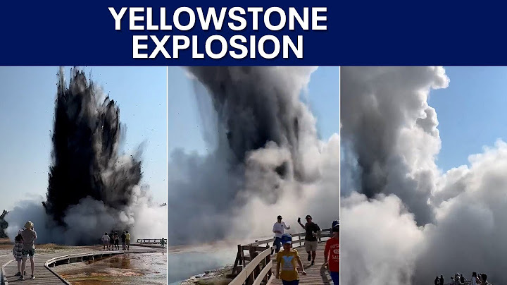 Yellowstone’s Biscuit Basin explosion sends debris skyward