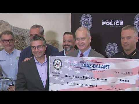 Rep. Mario Diaz-Balart presents South Florida police department with funding boost