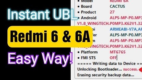 Redmi 6 & 6A | Instant UBL New Method  Just 1 click!
