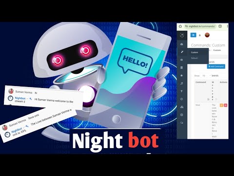 Nightbot Welcome Command & Love Command on Mobile [Hindi]